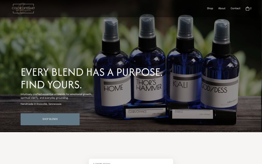 Color of Kismet website